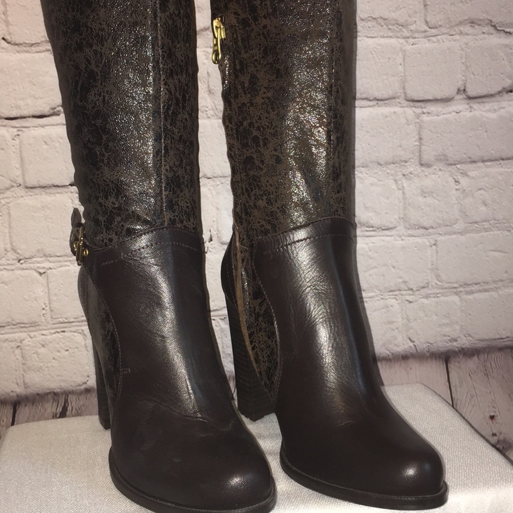Made in Spain NWOT Beautiful Brown Knee Bo… - Picture 7 of 8